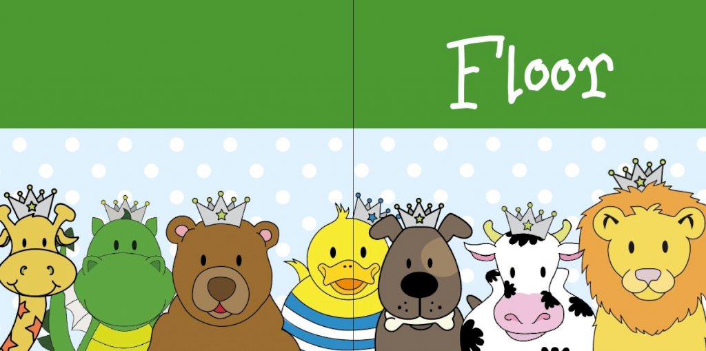 Gevouwen kaart "Prinsenkind & Dieren" Gevouwen kaart "Prinsenkind & Dieren"