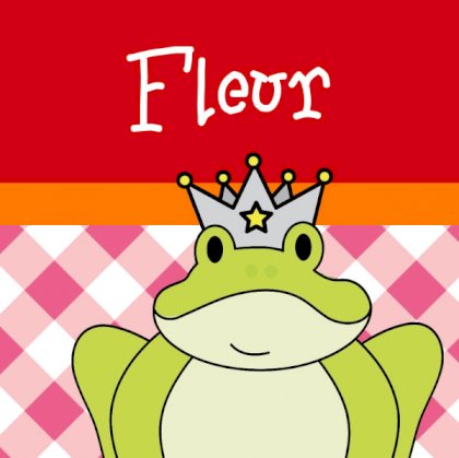 Gevouwen kaart "Prinsenkind & Kikker"