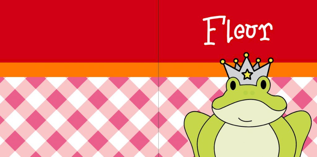 Gevouwen kaart "Prinsenkind & Kikker" Gevouwen kaart "Prinsenkind & Kikker"