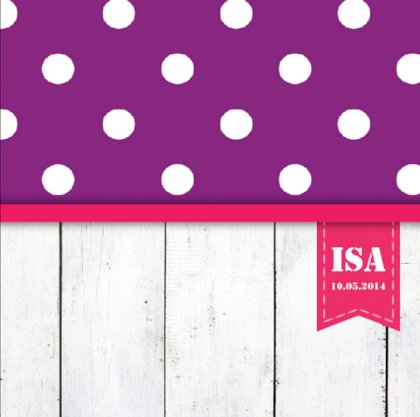 Gevouwen kaart "Steigerhout paars"