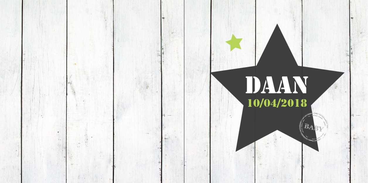 Gevouwen kaart "Grijze ster" Gevouwen kaart "Grijze ster"