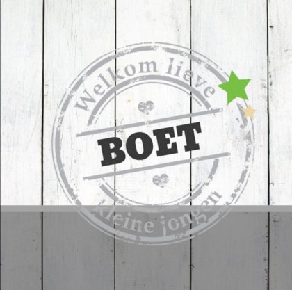 Gevouwen kaart "Poststempel op hout" Gevouwen kaart "Poststempel op hout"