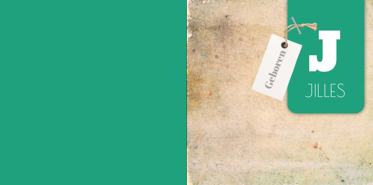 Gevouwen kaart "Letter groen" Gevouwen kaart "Letter groen"