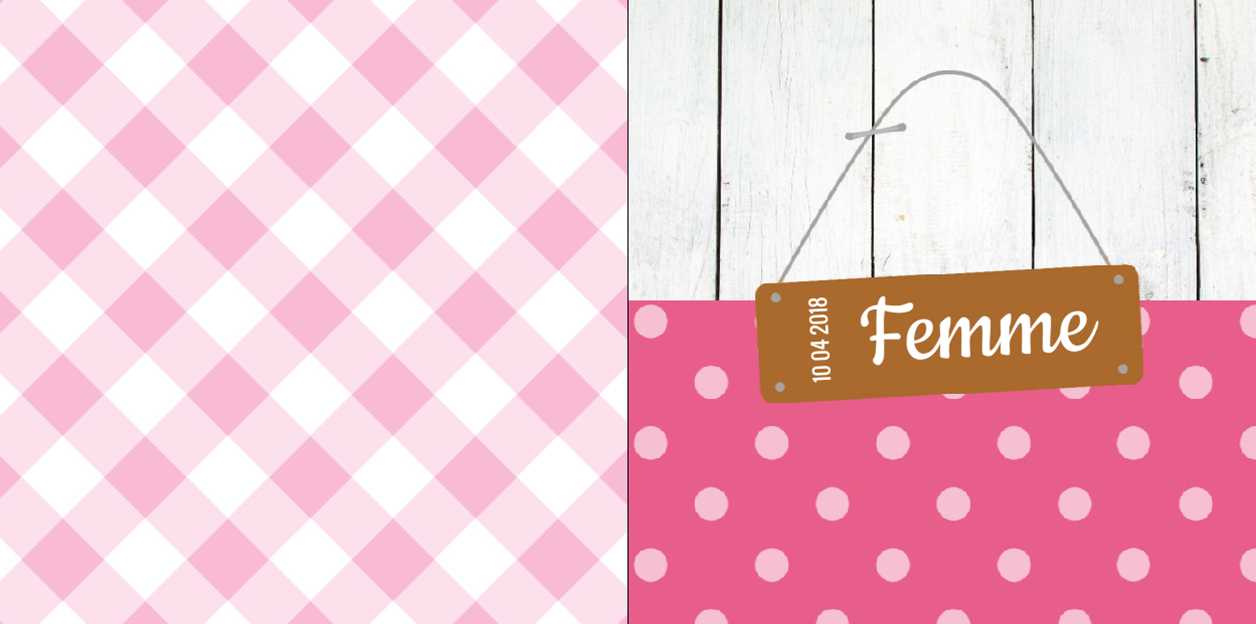 Gevouwen kaart "Roze stipjes" Gevouwen kaart "Roze stipjes"