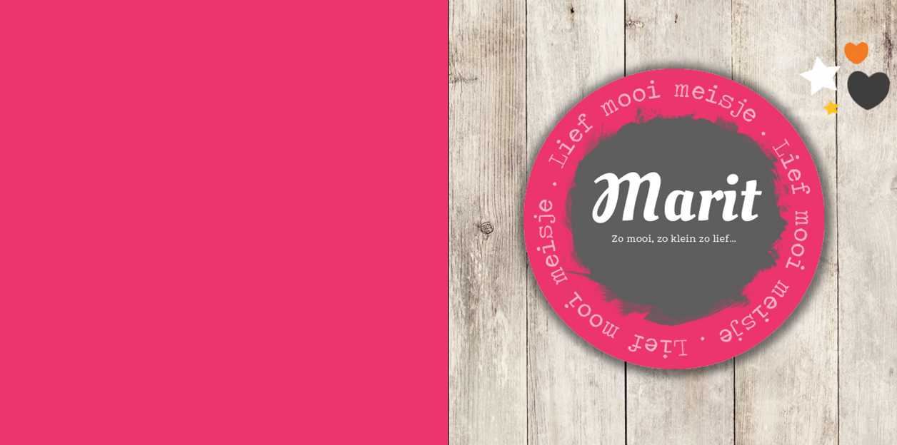 Gevouwen kaart "Hout en roze" Gevouwen kaart "Hout en roze"