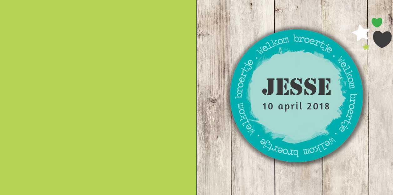 Gevouwen kaart "Hout & Blauw" Gevouwen kaart "Hout & Blauw"