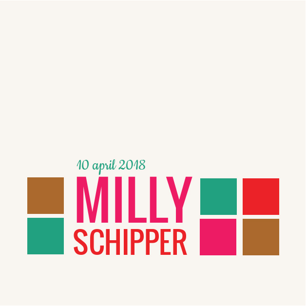 Kaartje "Gekleurde vlakjes" Kaartje "Gekleurde vlakjes"