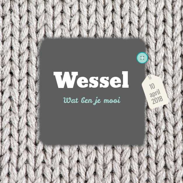 Kaartje "Gebreid" Kaartje "Gebreid"