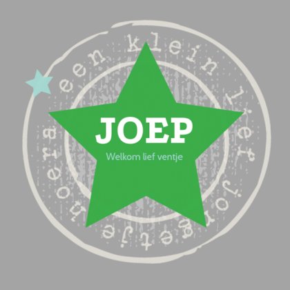 Kaartje "Groene ster"