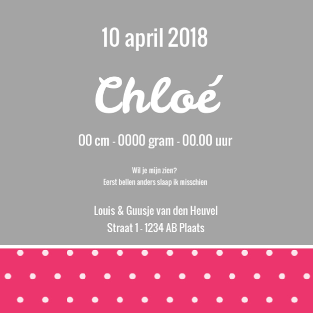 Kaartjes "Stipjes & Voetjes" Kaartjes "Stipjes & Voetjes"