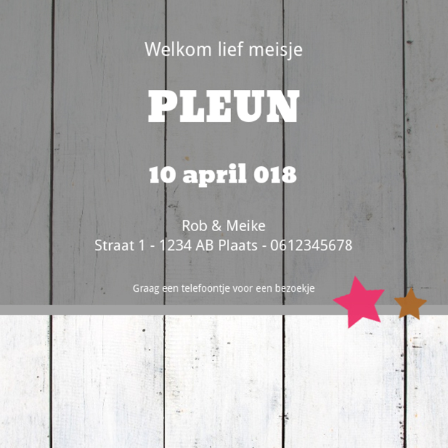 Kaartjes "Grijs & Hout" Kaartjes "Grijs & Hout"