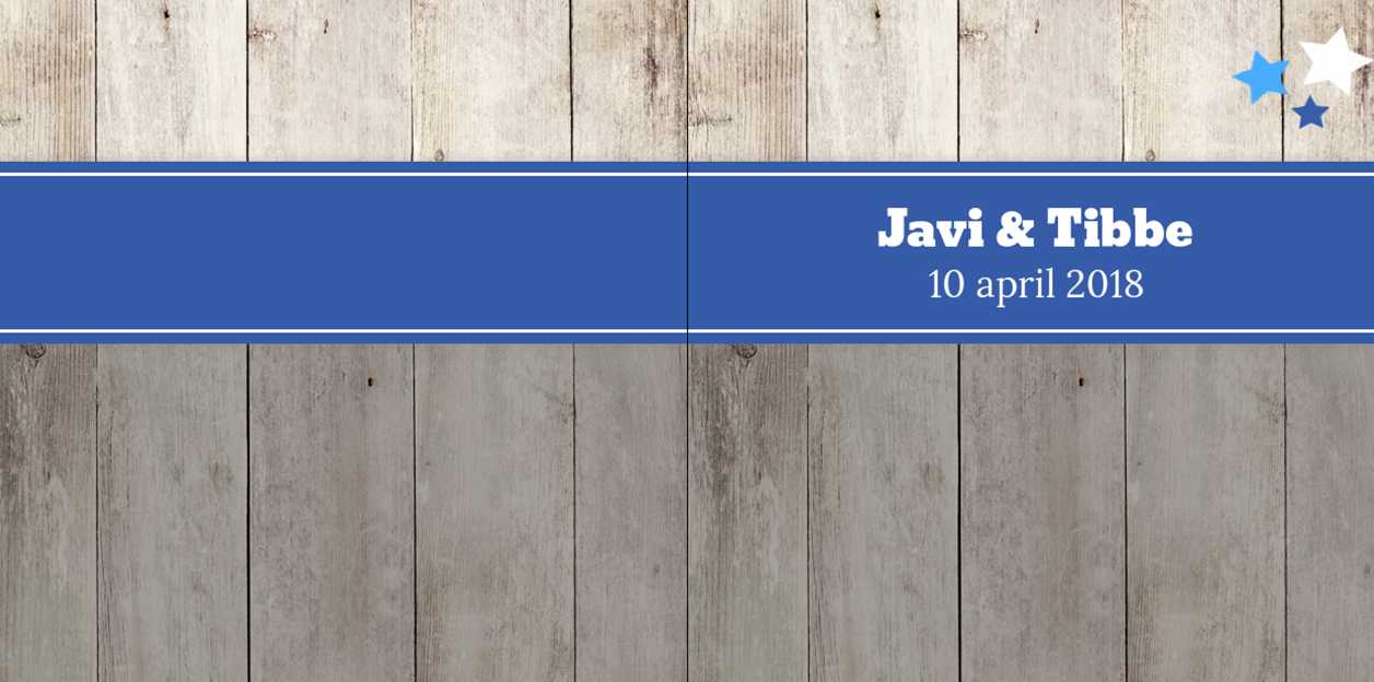 Kaart tweeling "Steigerhout blauw" Kaart tweeling "Steigerhout blauw"