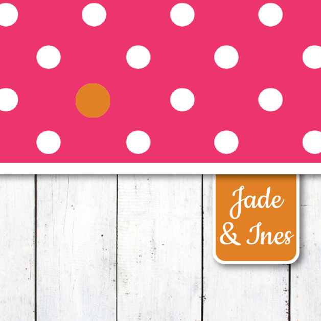 Kaart tweeling "Stipjes roze" Kaart tweeling "Stipjes roze"