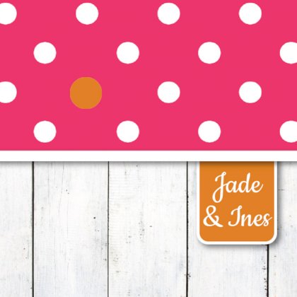 Kaart tweeling "Stipjes roze"