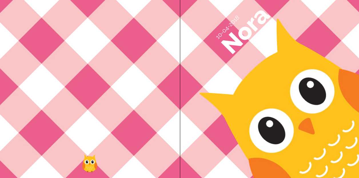 Gevouwen kaart "Grote gele uil" Gevouwen kaart "Grote gele uil"