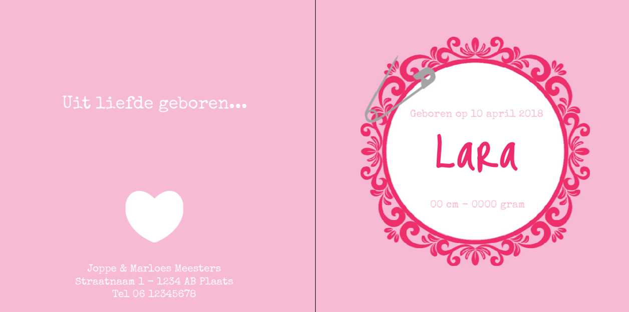 Gevouwen kaart "Roze uil in ring" Gevouwen kaart "Roze uil in ring"