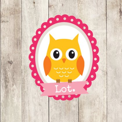 Gevouwen kaart "Oranje uil op hout"