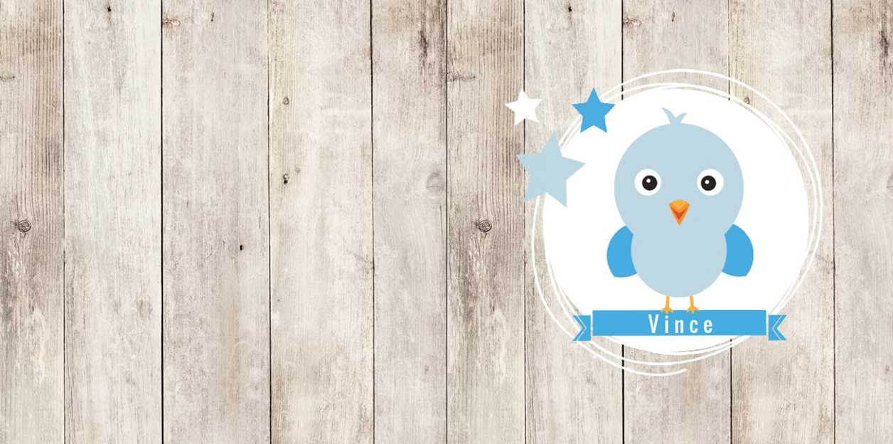 Gevouwen kaart "Blauw vogeltje & Sterretjes op hout" Gevouwen kaart "Blauw vogeltje & Sterretjes op hout"