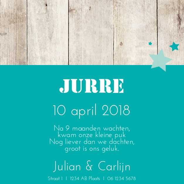 Kaartje "Blauw vogeltje & Stempel" Kaartje "Blauw vogeltje & Stempel"