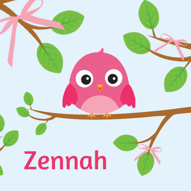 Kaartje "Roze vogeltje & Takjes" Kaartje "Roze vogeltje & Takjes"