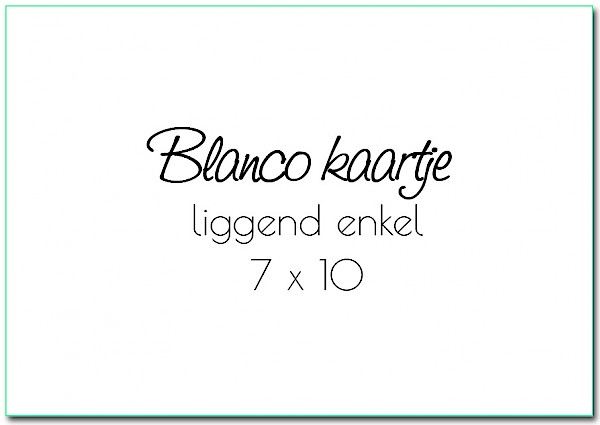 Inlegkaartje "Blanco liggend" Inlegkaartje "Blanco liggend"