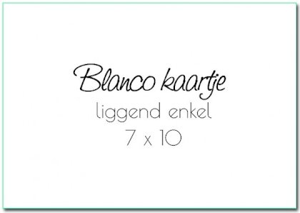 Inlegkaartje "Blanco liggend"