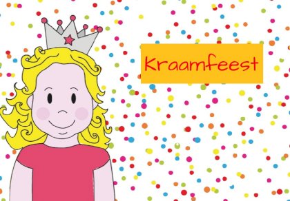 Inlegkaartje "Kraamfeest & rinsesje"