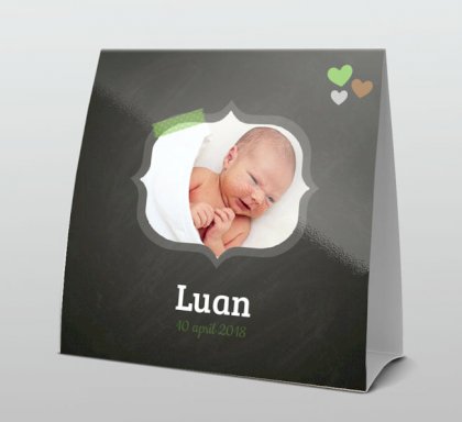 Tentkaart "Foto & Krijtbord" Tentkaart "Foto & Krijtbord"