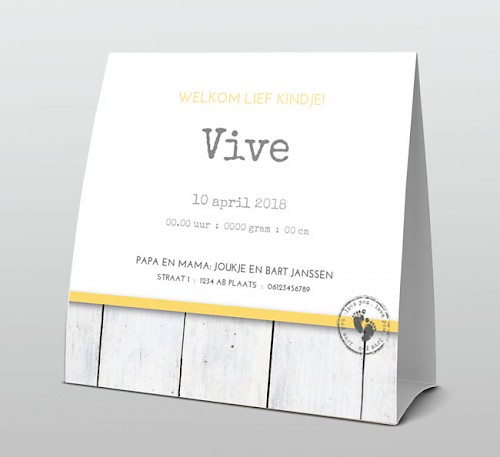 Tentkaart "Foto & Hout" Tentkaart "Foto & Hout"