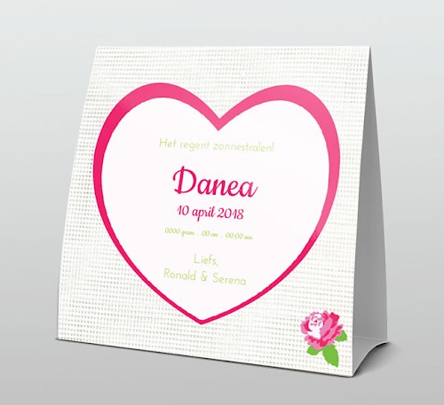 Tentkaart "Foto & Roos" Tentkaart "Foto & Roos"