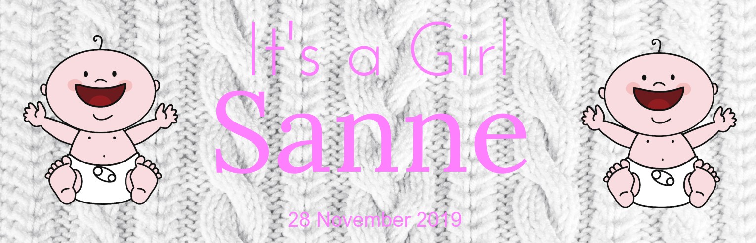 Banner "It's a Girl" Banner "It's a Girl"