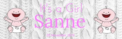 Banner "It's a Girl"