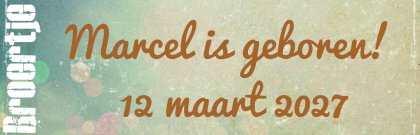 Banner "Broertje!" Banner "Broertje!"