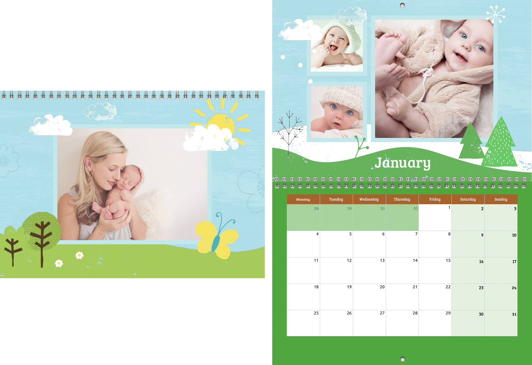 Jaarkalender "A4" Jaarkalender "A4"