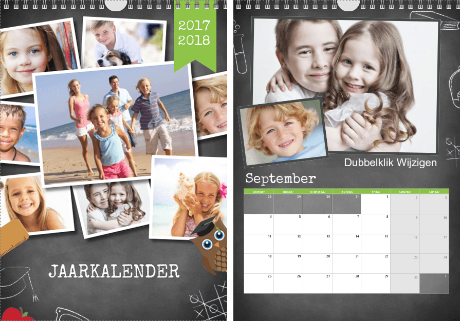 Jaarkalender A4 staand Jaarkalender A4 staand