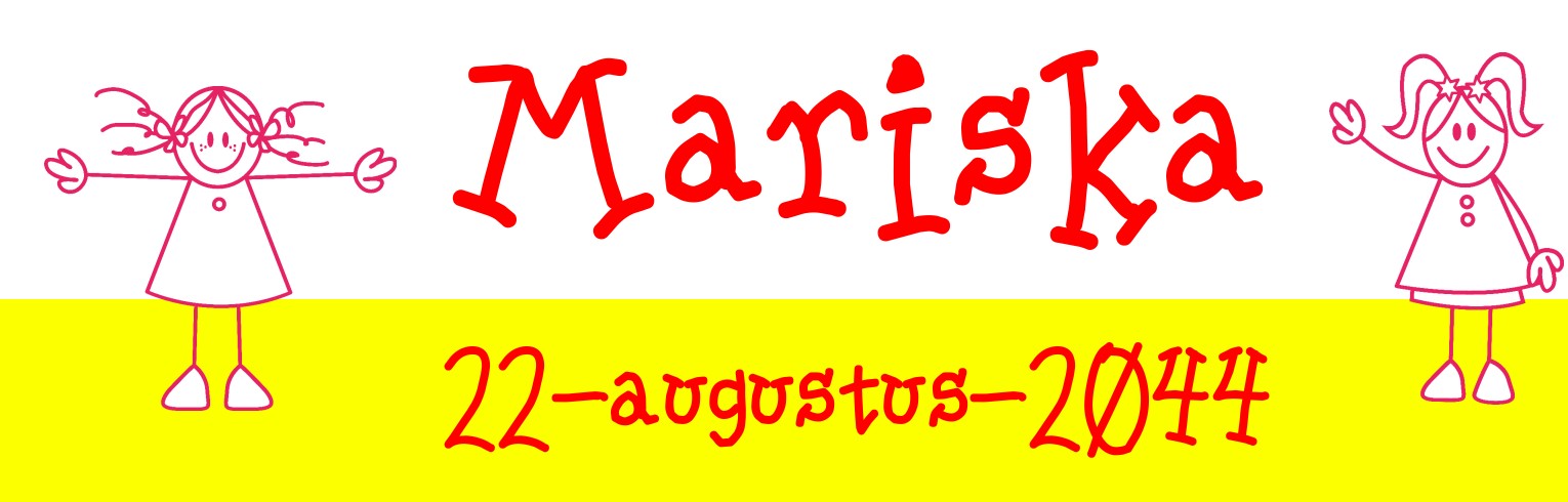 Banner "kindertekening meisje" Banner "kindertekening meisje"