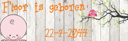 Banner "Vogeltje in boom" Banner "Vogeltje in boom"