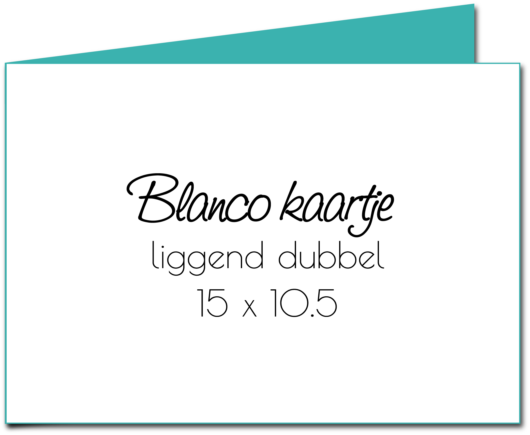 Gevouwen kaart "Blanco A6 liggend" Gevouwen kaart "Blanco A6 liggend"