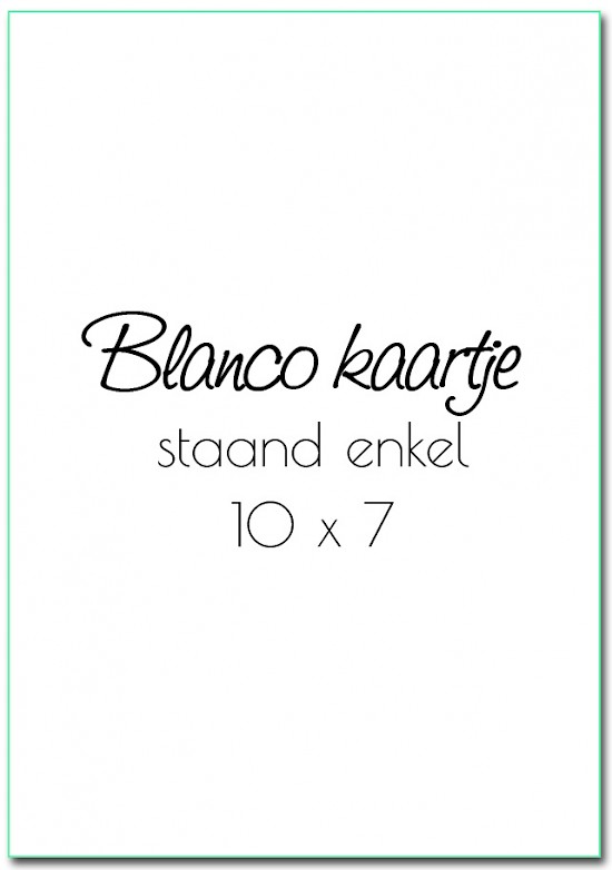 Inlegkaartje "Blanco staand"