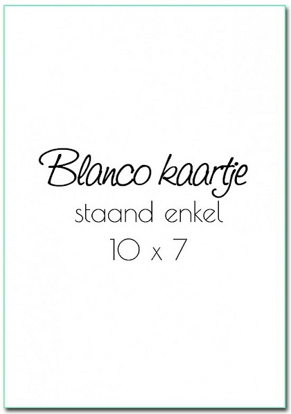 Inlegkaartje "Blanco staand"