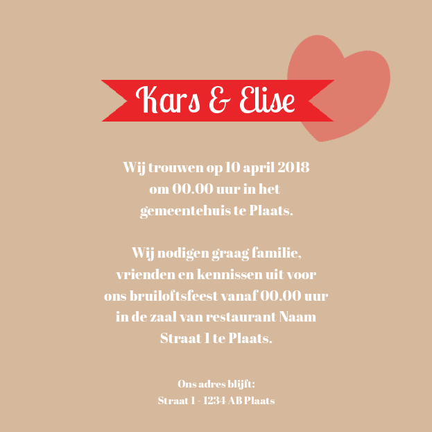 Trouwkaart "Fotokaart steigerhout" Trouwkaart "Fotokaart steigerhout"