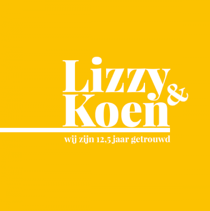 Jubileumkaart "Geel"