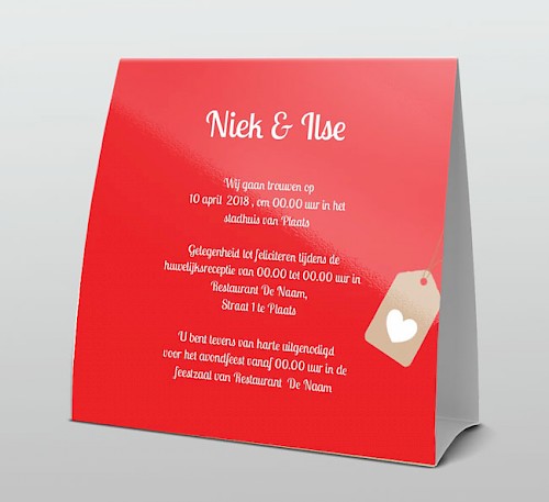 Tentkaart "Fotokaart  poststempel hartjes" Tentkaart "Fotokaart  poststempel hartjes"