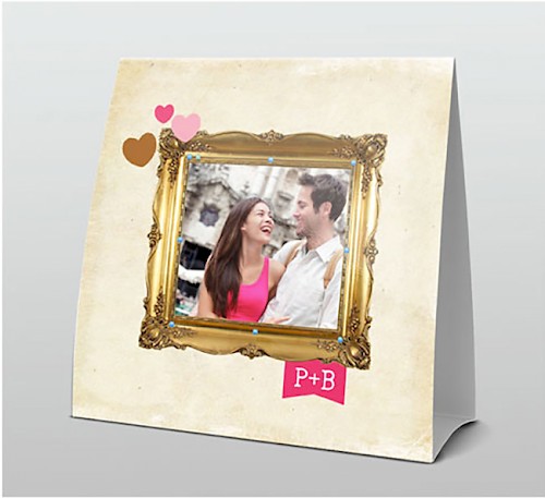 Tentkaart "Fotokaart spiegel" Tentkaart "Fotokaart spiegel"