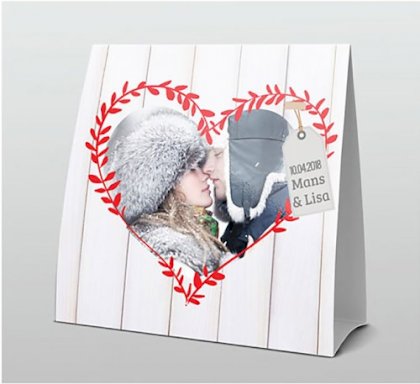 Tentkaart "Fotokaart steigerhout hart"