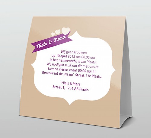 Tentkaart "Fotokaart barok" Tentkaart "Fotokaart barok"