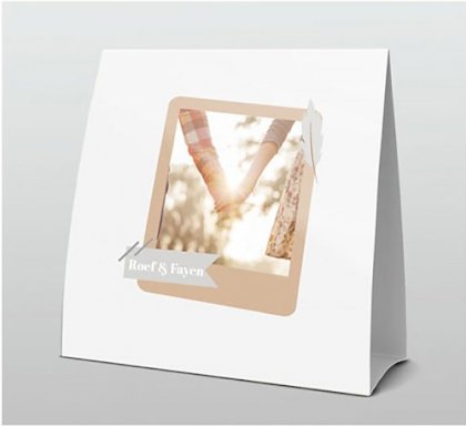 Tentkaart "Fotokaart veertje" Tentkaart "Fotokaart veertje"