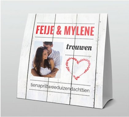 Tentkaart "Steigerhout fotokaart"