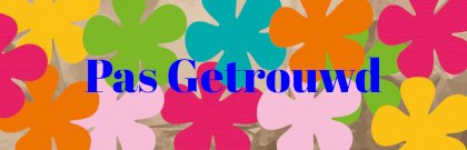 Banner "Pas getrouw bloemen"