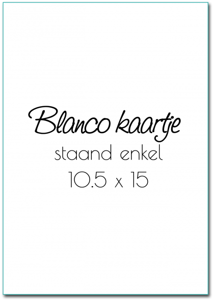 Kaartje "Blanco A6"